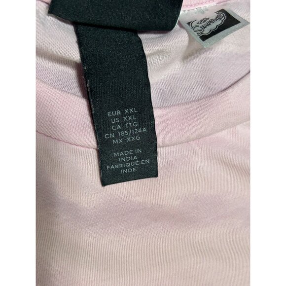 Simpsons Fan-Dalism STAINED XXL Pink T-Shirt H&M Regular Fit Size XXL - Picture 3 of 9